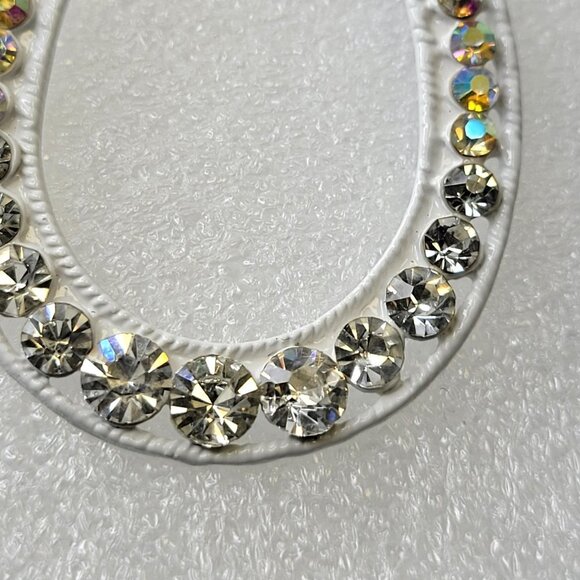 Crystal Teardrop White Large Earrings - Picture 11 of 13